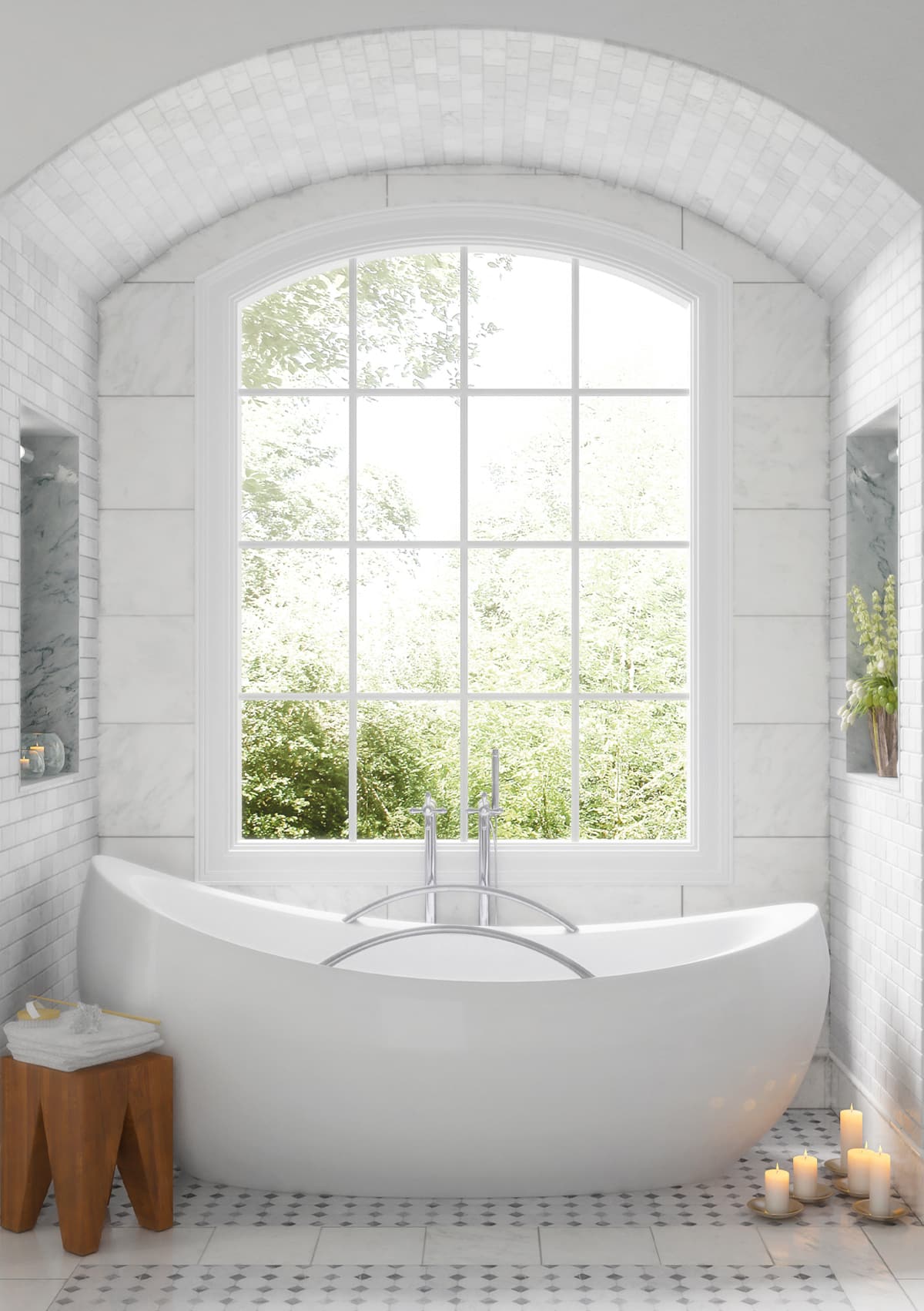 How to Buy a Soaker Tub for a Tiny Bathroom